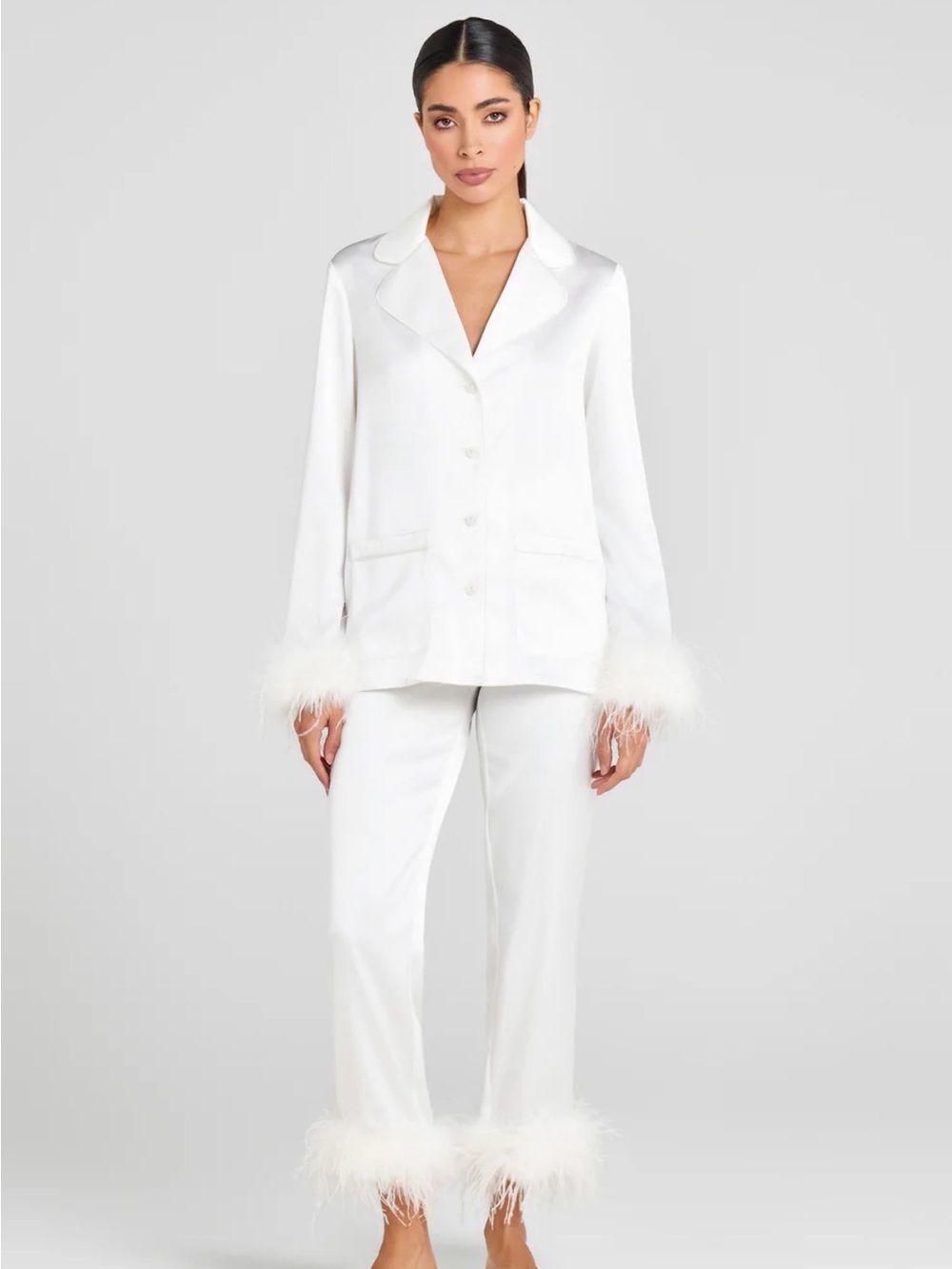 Nadine Merabi Darcie White Pajamas